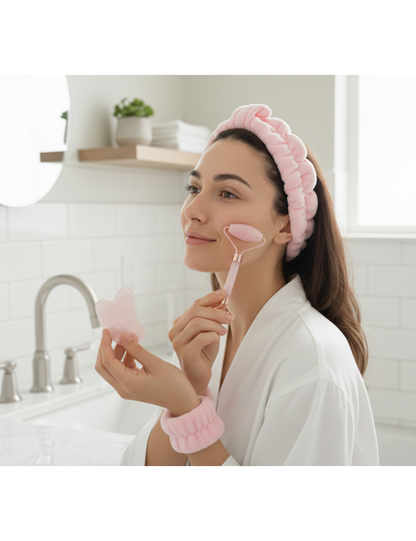 Masážní váleček a destička Gua Sha